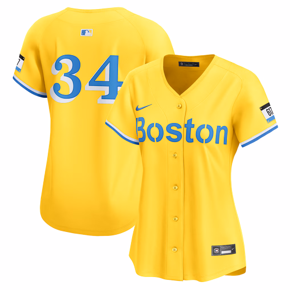 Women's Boston Red Sox David Ortiz Nike Gold City Connect Limited Jersey - SUjersey01