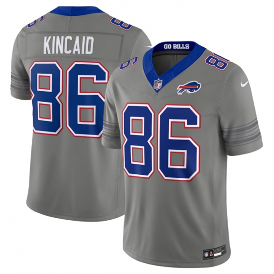 Men's Buffalo Bills #86 Dalton Kincaid Gray F.U.S.E. 2026 Nickel City Vapor Football Stitched Jersey - Ujersey