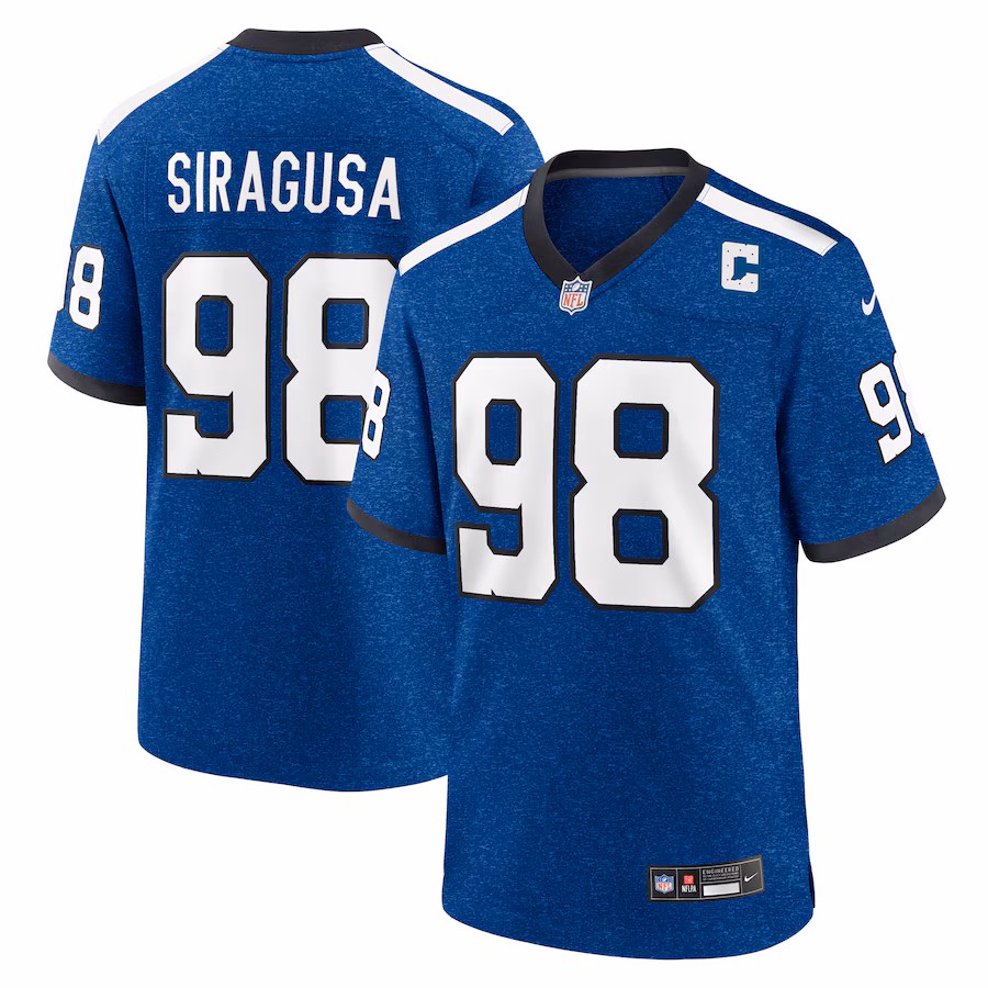 Men's Indianapolis Colts Tony Siragusa Nike Blue Retired Player Alternate Game Jersey - Ujersey