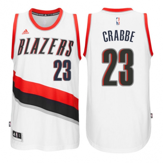 Portland Trail Blazers #23 Allen Crabbe New Swingman Home White Jersey - Ujersey