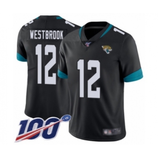 Men's Jacksonville Jaguars #12 Dede Westbrook Black Team Color Vapor Untouchable Limited Player 100th Season Football Jersey - Ujersey
