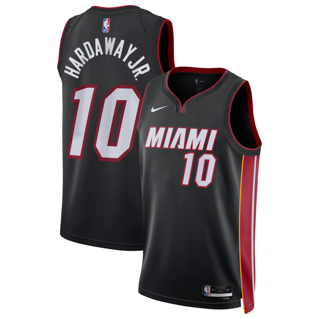 Unisex Miami Heat Tim Hardaway Jr. Nike Black Swingman Jersey - Icon Edition - Ujersey