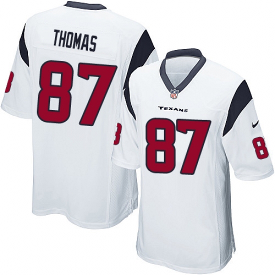 Men's Nike Houston Texans #87 Demaryius Thomas Game White NFL Jersey - Ujersey