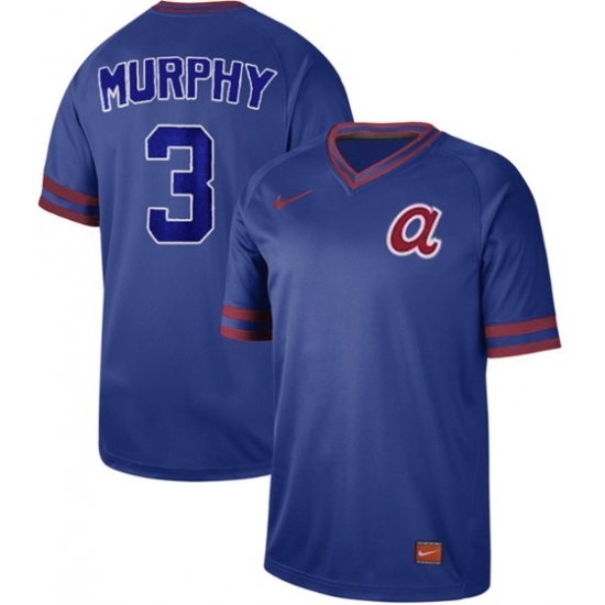 Men's Nike Atlanta Braves #3 Dale Murphy Royal Authentic Cooperstown Collection Stitched Baseball Jersey - Ujersey