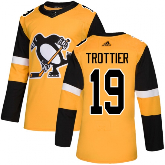 Youth Adidas Pittsburgh Penguins #19 Bryan Trottier Authentic Gold Alternate NHL Jerseyy - Ujersey
