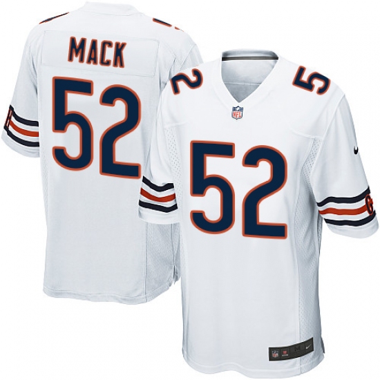 Men's Nike Chicago Bears #52 Khalil Mack Game White NFL Jersey - Ujersey