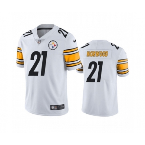 Men's Pittsburgh Steelers #21 Tre Norwood White Vapor Untouchable Limited Stitched Jersey - Ujersey