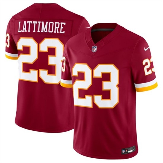 Men's Washington Commanders #23 Trey Amos Burgundy 2026 F.U.S.E. Vapor Limited Stitched Football Jersey - Ujersey
