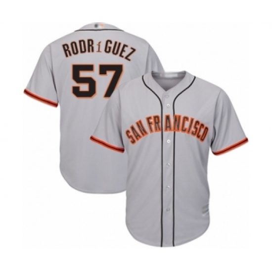 Youth San Francisco Giants #57 Dereck Rodriguez Authentic Grey Road Cool Base Baseball Player Jersey - Ujersey