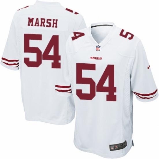 Men's Nike San Francisco 49ers #54 Cassius Marsh Game White NFL Jersey - Ujersey