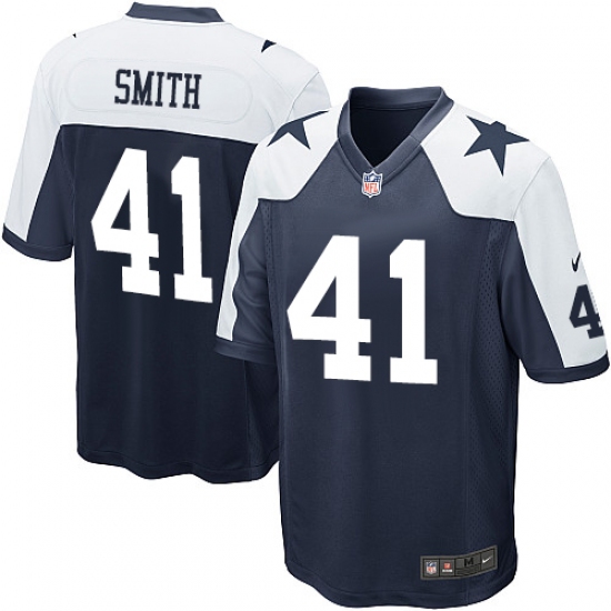 Men's Nike Dallas Cowboys #41 Keith Smith Game Navy Blue Throwback Alternate NFL Jersey - Ujersey