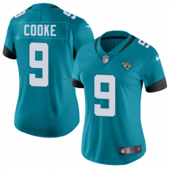 Women's Nike Jacksonville Jaguars #9 Logan Cooke Black Alternate Vapor Untouchable Limited Player NFL Jersey - Ujersey
