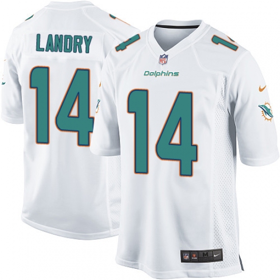 Men's Nike Miami Dolphins #14 Jarvis Landry Game White NFL Jersey - Ujersey