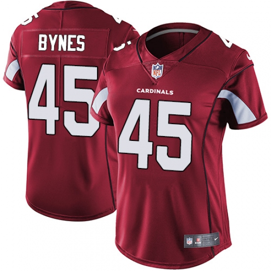 Women's Nike Arizona Cardinals #45 Josh Bynes Red Team Color Vapor Untouchable Limited Player NFL Jersey - Ujersey