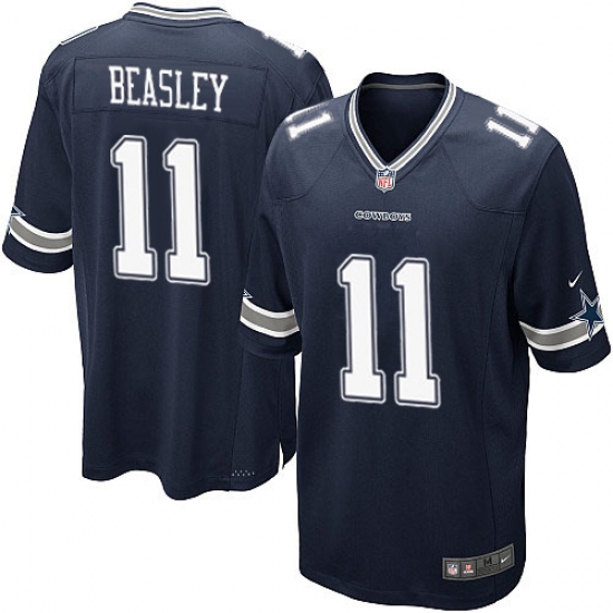 Men's Nike Dallas Cowboys #11 Cole Beasley Game Navy Blue Team Color NFL Jersey - Ujersey