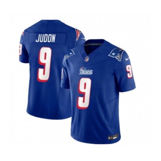Men's Nike New England Patriots #9 Matthew Judon Blue 2023 F.U.S.E. Vapor Limited Football Stitched Jersey - Ujersey