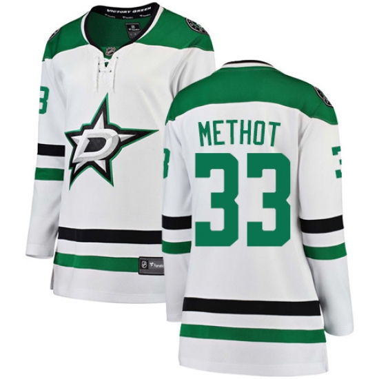 Women's Dallas Stars #33 Marc Methot Authentic White Away Fanatics Branded Breakaway NHL Jersey - Ujersey