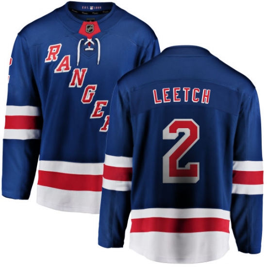 Youth New York Rangers #2 Brian Leetch Fanatics Branded Royal Blue Home Breakaway NHL Jersey - Ujersey