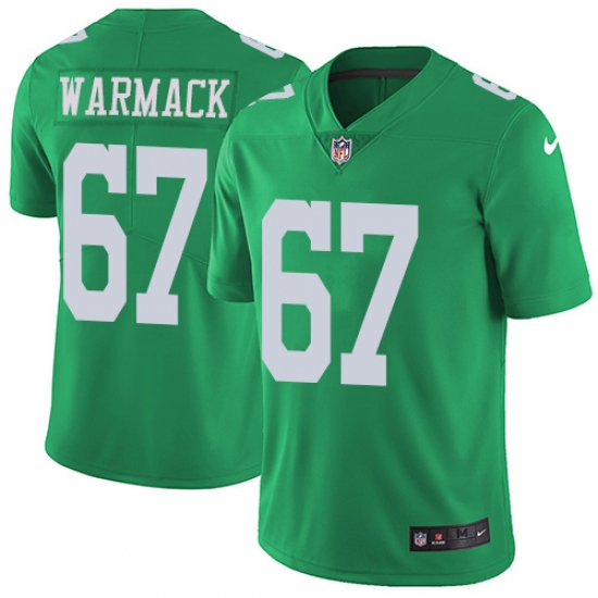 Men's Nike Philadelphia Eagles #67 Chance Warmack Limited Green Rush Vapor Untouchable NFL Jersey - Ujersey
