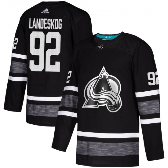 Men's Adidas Colorado Avalanche #92 Gabriel Landeskog Black 2019 All-Star Game Parley Authentic Stitched NHL Jersey - Ujersey