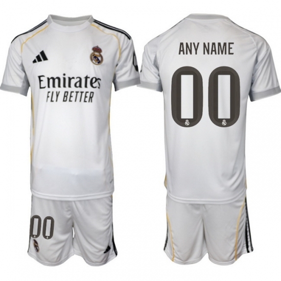 Men Real Madrid 2026 Soccer Jerseys White CUSTOM - Ujersey