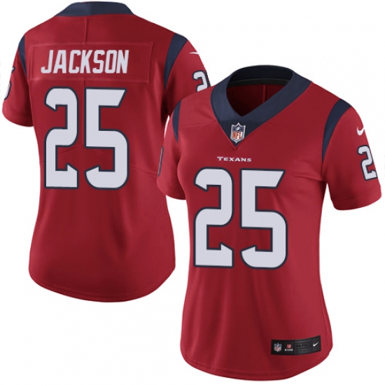 Women's Nike Houston Texans #25 Kareem Jackson Elite Red Alternate NFL Jersey - Ujersey