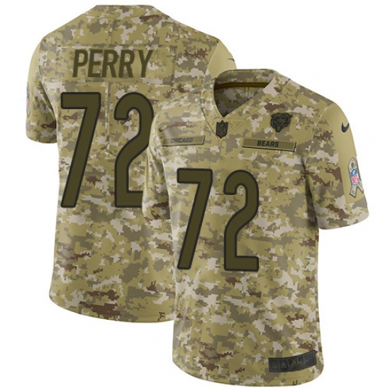 Men's Nike Chicago Bears #72 William Perry Limited Camo 2018 Salute to Service NFL Jersey - Ujersey