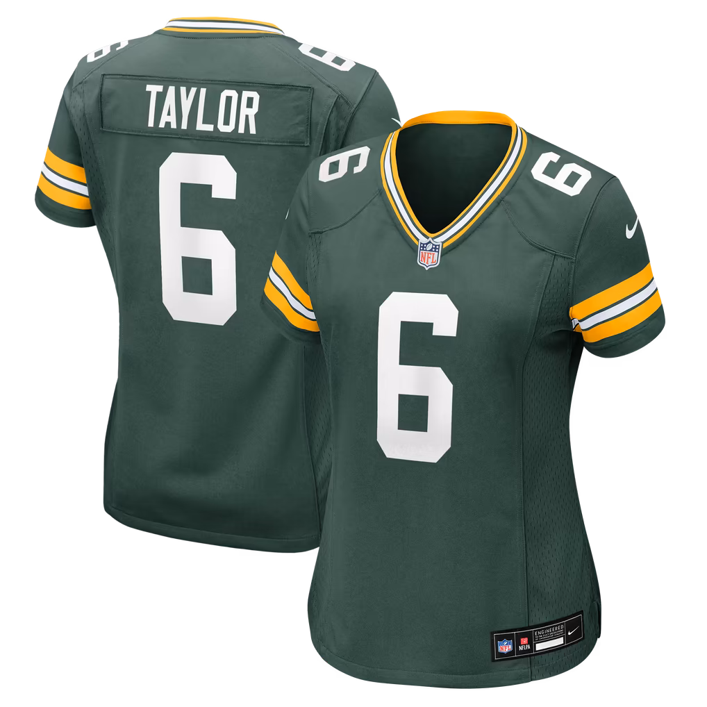 Women's Green Bay Packers Tyrod Taylor Nike Green Team Game Jersey - Ujersey
