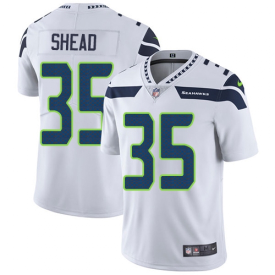 Youth Nike Seattle Seahawks #35 DeShawn Shead Elite White NFL Jersey - Ujersey