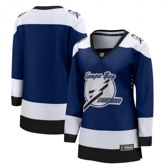 Women's Tampa Bay Lightning Blank Fanatics Branded Royal 2020-21 Special Edition Breakaway Jersey - Ujersey