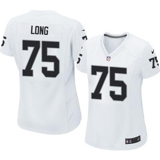 Women's Nike Oakland Raiders #75 Howie Long Game White NFL Jersey