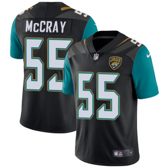 Men's Nike Jacksonville Jaguars #55 Lerentee McCray Black Alternate Vapor Untouchable Limited Player NFL Jersey - Ujersey
