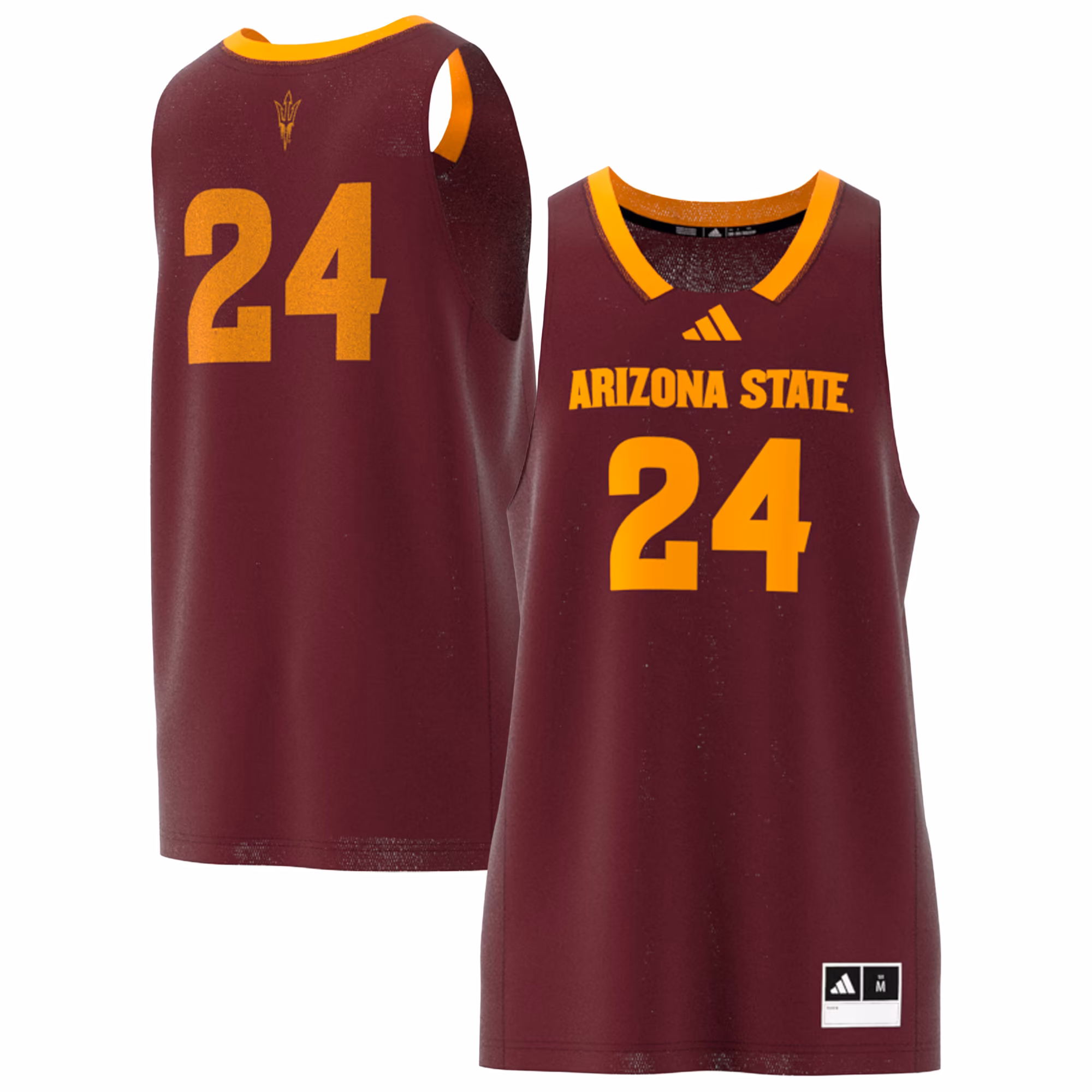 Men's adidas #24 Maroon Arizona State Sun Devils Replica Swingman Basketball Jersey - Ujersey