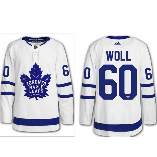 Men's Toronto Maple Leafs #60 Joseph Woll White Adidas Stitched NHL Jersey - Ujersey