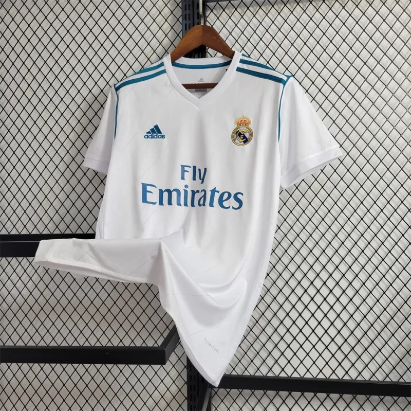 Real Madrid Retro Jersey Home Custom Soccer Shirt 2017/18 - ujerseystore
