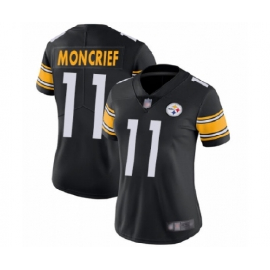 Women's Pittsburgh Steelers #11 Donte Moncrief Black Team Color Vapor Untouchable Limited Player Football Jersey - Ujersey