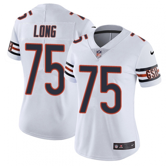 Women's Nike Chicago Bears #75 Kyle Long White Vapor Untouchable Limited Player NFL Jersey - Ujersey