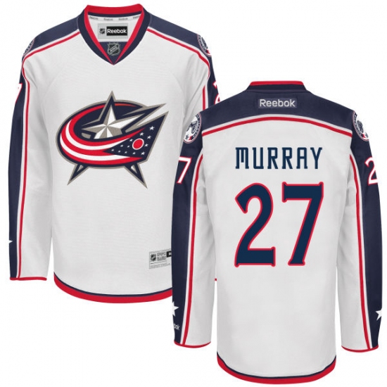 Youth Reebok Columbus Blue Jackets #27 Ryan Murray Authentic White Away NHL Jersey - Ujersey
