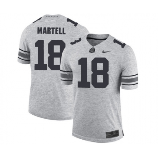 Ohio State Buckeyes 18 Tate Martell Gray College Football Jersey - Ujersey
