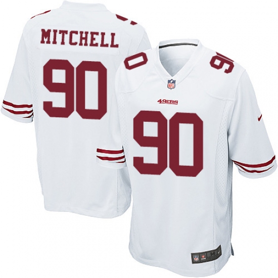 Men's Nike San Francisco 49ers #90 Earl Mitchell Game White NFL Jersey - Ujersey