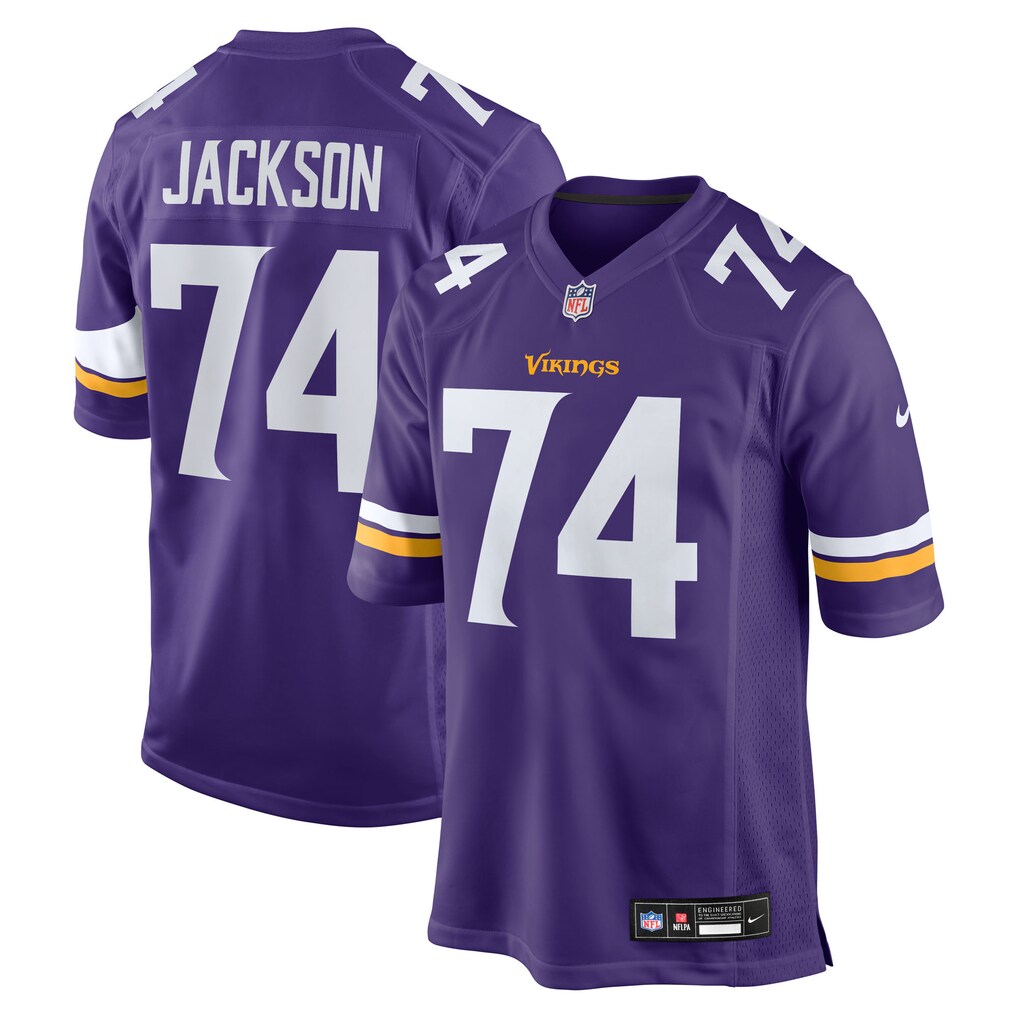 Men's Minnesota Vikings Donovan Jackson Nike Purple Game Player Jersey - ujerseystore