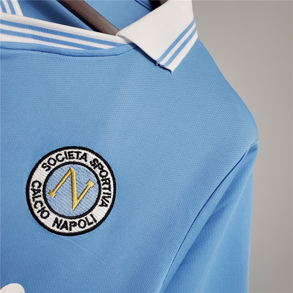 Napoli Retro Soccer Jersey Home Custom Shirt 1986-87 - Ujersey Shop