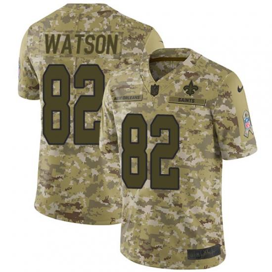 Men's Nike New Orleans Saints #82 Benjamin Watson Limited Camo 2018 Salute to Service NFL Jersey - Ujersey