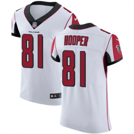 Men's Nike Atlanta Falcons #81 Austin Hooper White Vapor Untouchable Elite Player NFL Jersey - Ujersey