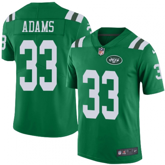 Youth Nike New York Jets #33 Jamal Adams Limited Green Rush Vapor Untouchable NFL Jersey - Ujersey