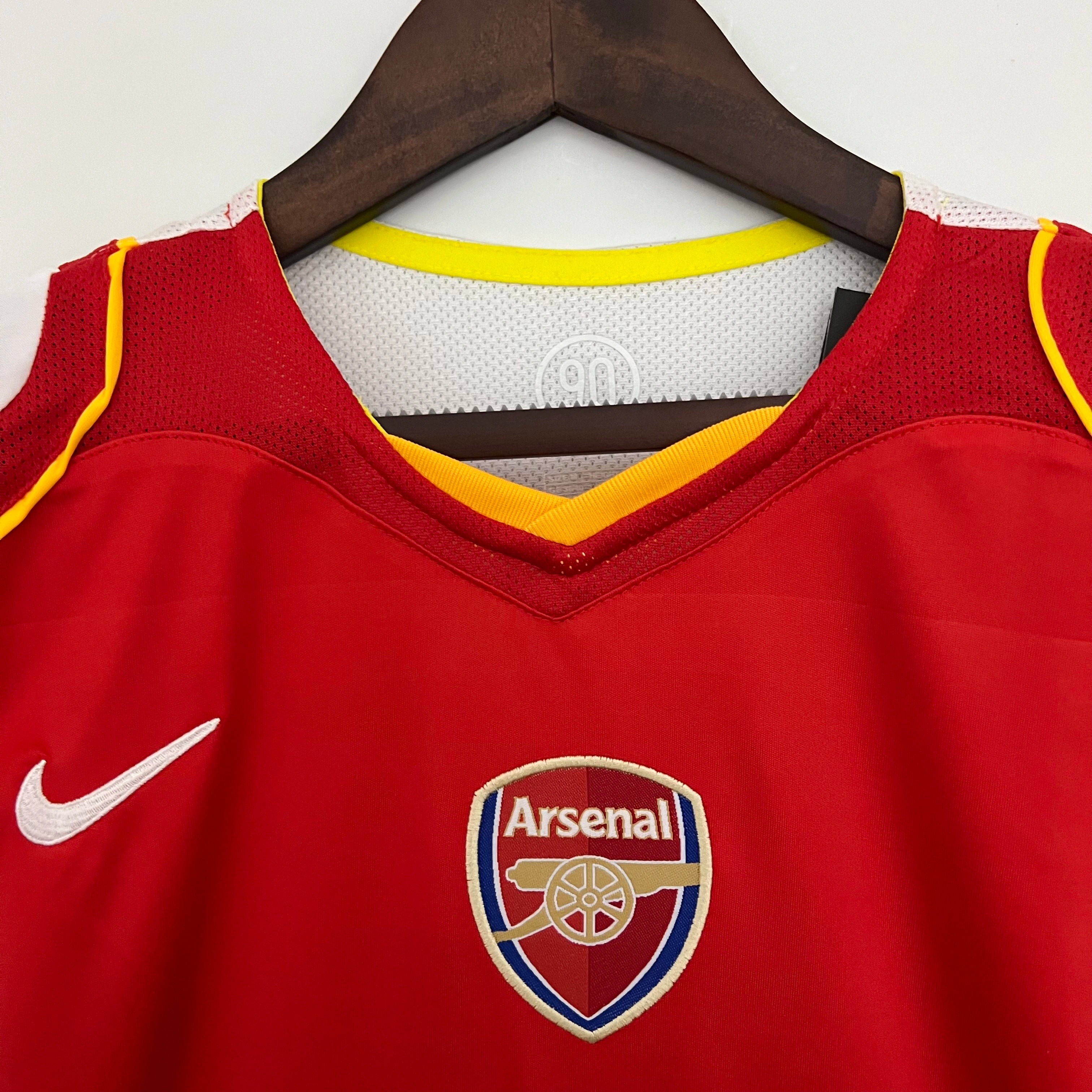 Arsenal Soccer Retro Jersey Home Custom Shirt 2004-05 - Ujersey NHL