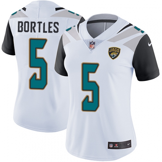 Women's Nike Jacksonville Jaguars #5 Blake Bortles Elite White NFL Jersey - Ujersey