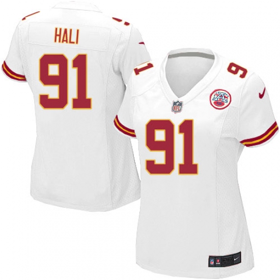 Women's Nike Kansas City Chiefs #91 Tamba Hali Game White NFL Jersey - Ujersey