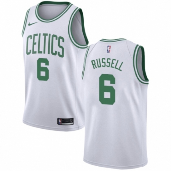 Men's Nike Boston Celtics #6 Bill Russell Authentic White NBA Jersey - Association Edition - Ujersey