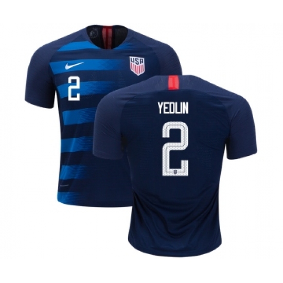 USA #2 Yedlin Away Kid Soccer Country Jersey